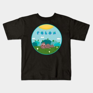 Relaxed Sloth Kids T-Shirt